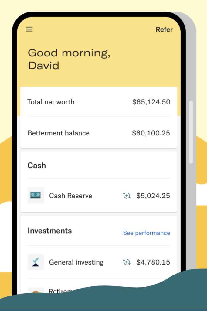 Betterment Mobile App: User Interface